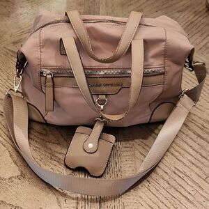 Cute gray purse shoulder bag crossbody Adriennne Vittadini